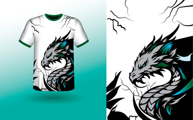 Print,  t-shirt sport design template, Soccer jersey mockup for football club. uniform front and back view