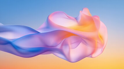 Abstract colorful cloth in motion background
