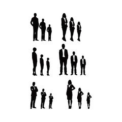 vector business people professional growth vector black color