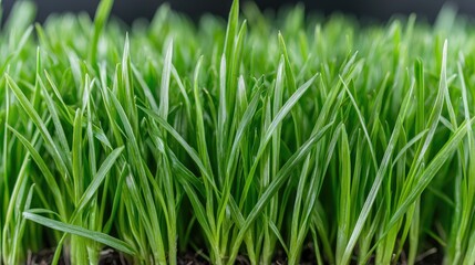 Fototapeta premium Close-up of Fresh Green Grass Blades