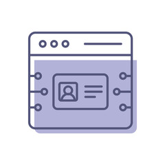 Idigital Identity Vector icon