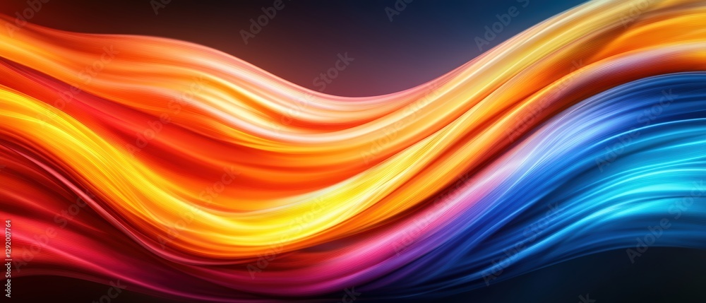 Aufkleber abstract colorful wave background with smooth gradients and flowing design elements