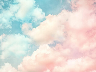 Soft pastel clouds blend in a serene sky, creating a tranquil backdrop for relaxation