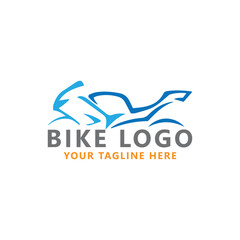 motorbike store logo design vector