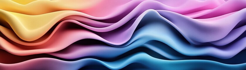 Fototapeta premium Abstract background featuring wavy lines and flowing patterns in vibrant colors and textures