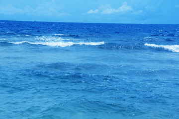 Sea, Ocean with blue sky