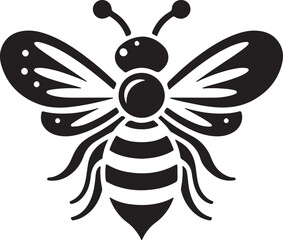 vector illustration of cartoon bee