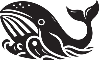 vector illustration of a shark