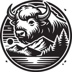 vector image of a cow