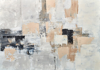 A modern abstract piece with soft gradients and flowing lines, bringing a serene and elegant atmosphere to any contemporary space