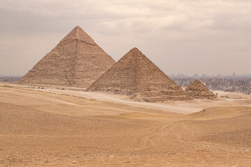 The Pyramids of Giza are three magnificent structures located in the Giza district of Cairo, the...