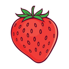 Obraz premium strawberry on white background