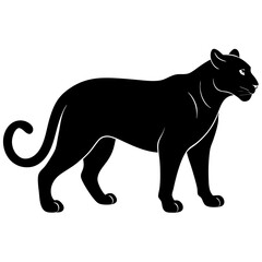Obraz premium Panther Icon Vector Scalable Silhouette for Branding & Graphics
