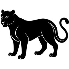 Panther Icon Vector Scalable Silhouette for Branding & Graphics