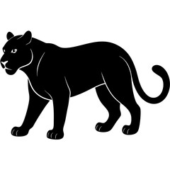 Panther Icon Vector Scalable Silhouette for Branding & Graphics