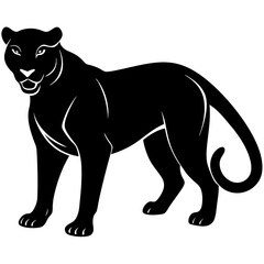 Panther Icon Vector Scalable Silhouette for Branding & Graphics