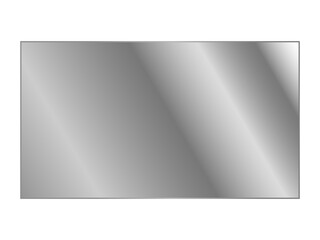 Transparent Acrylic Panel with High Gloss. Realistic Reflection and Glare. PNG
