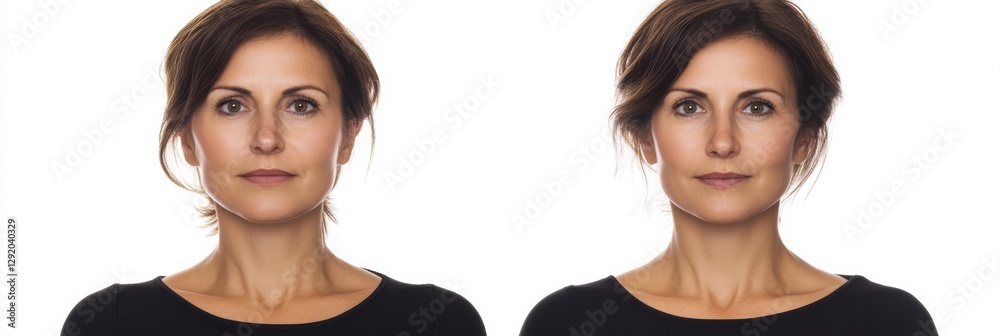 Poster body shape transformation demonstrating significant improvement in figure and posture through realis