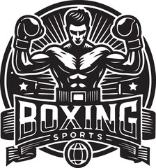 Boxing illustration vector