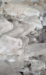 ice on the beach