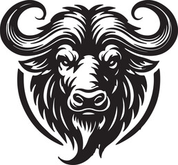 vector illustration of a Buffalow