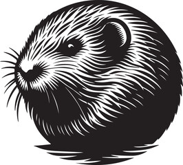 vector illustration of a hedgehog
