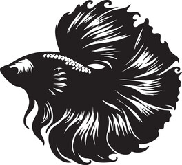 black and white fish