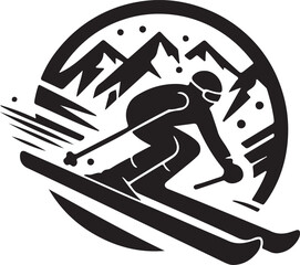 ski icon vector illustration