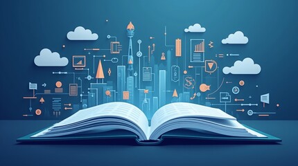Modern Business and Technology Concept Vector Illustration