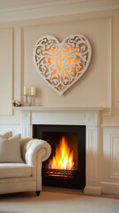  intricate heart wall art