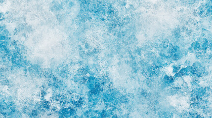 Obraz premium Frozen ice texture with blue and white frosty abstract pattern for winter background design.