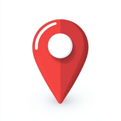 Discovering new destinations with a vibrant red location pin signifying adventure awaits
