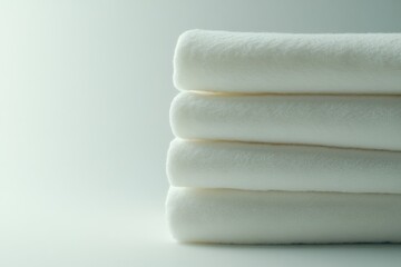 Stack of Clean White Towels