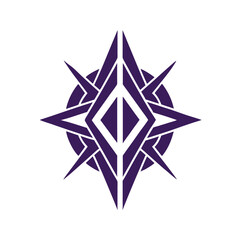 Abstract geometric logo vector element.