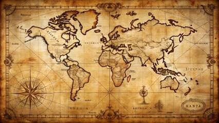 old map of the world