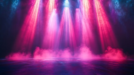 Vibrant stage lighting with pink and blue wallpaper images