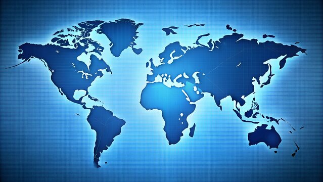world map with binary code - Powered by Adobe
