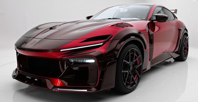 Ferrari MANSORY red sports car