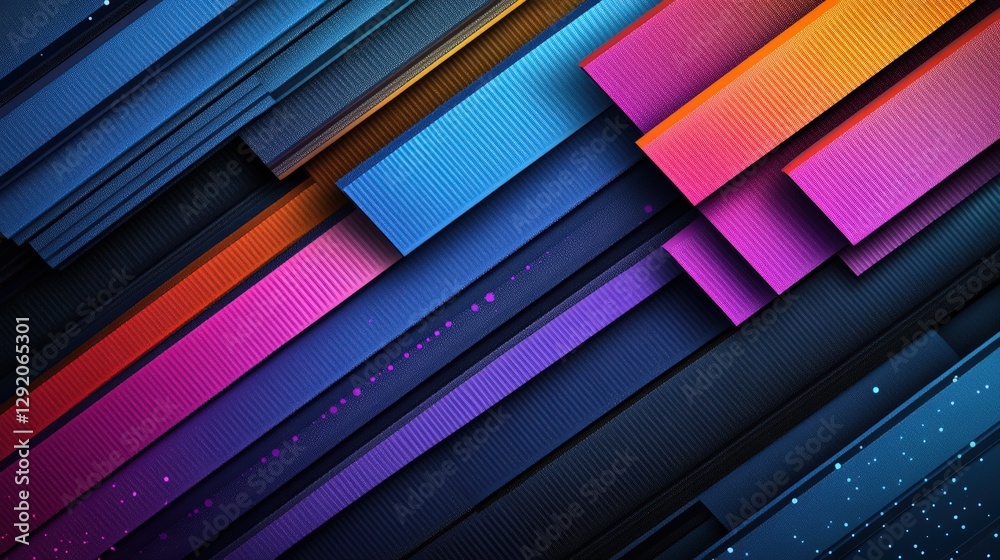 Aufkleber abstract background featuring colorful lines and stars creating a vibrant and dynamic visual effect