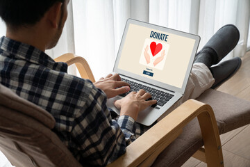 Online donation platform offer modish money sending system for people to transfer on the internet