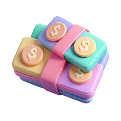 Pastel Office Supplies 3D Icons – Aesthetic Stationery, Technology & Workspace Essentials for Modern Productivity | Transparent Background