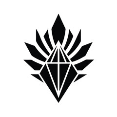 Abstract geometric logo vector element.