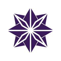 Abstract geometric logo vector element.