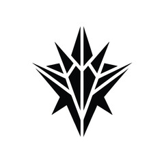 Abstract geometric logo vector element.