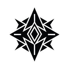 Abstract geometric logo vector element.