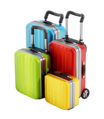 Colorful suitcases
