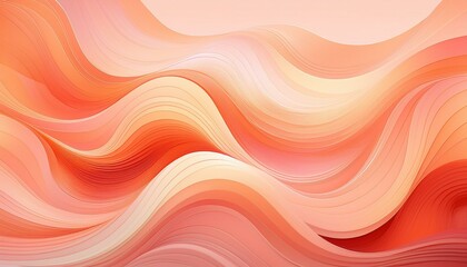 peachy waves abstract art featuring soft flowing waves of peach and coral creating a soothing and elegant visual the gradient blends seamlessly evoking feelings of calm and tranquility