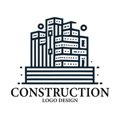 Fototapeta premium Construction Vector Logo Design