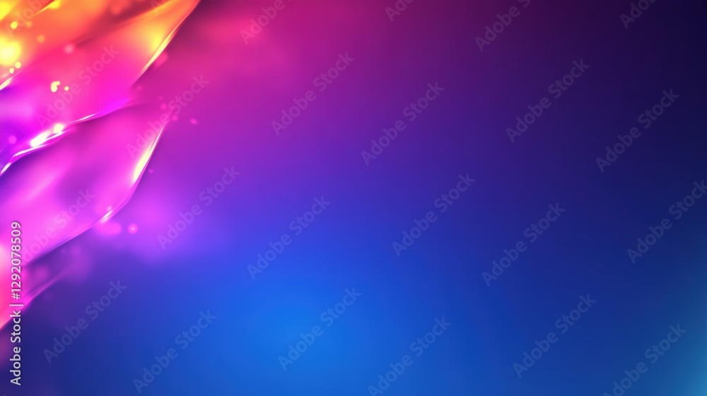 Aufkleber abstract background with colorful lights and patterns creating a vibrant visual display for creative