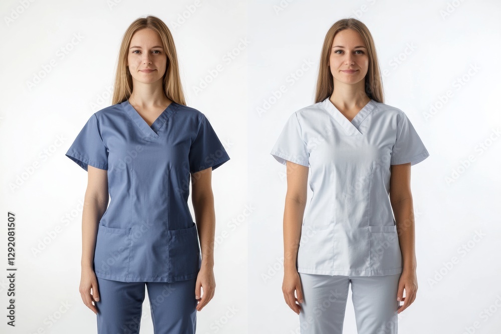 Poster body transformation before and after featuring realistic medical photography style showing significa